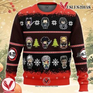 Hashira Demon Slayer Ugly Christmas Sweater, Unique Christmas Gift For Fans - Vesles2014S