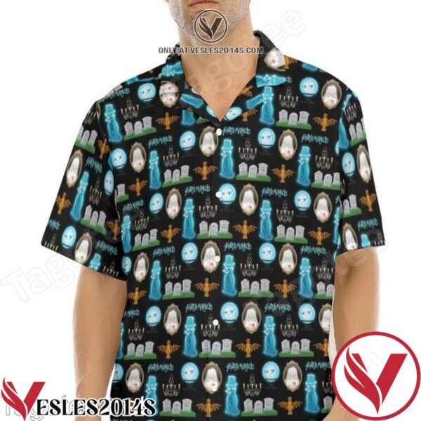 Haunted Mansion Collage Short Sleeve Hawaiian Shirt, Unique Gifts For Friends - Vesles2014S 1