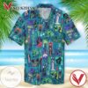 Haunted Mansion Print Short Sleeve Hawaiian Casual Shirt Vesles2014S