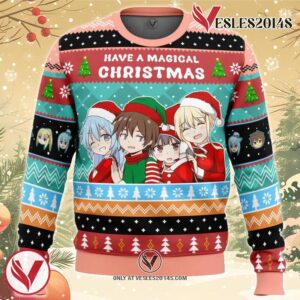 Have A Magical Christmas Konosuba Ugly Christmas Sweater, Unique Christmas Gift For Fans - Vesles2014S