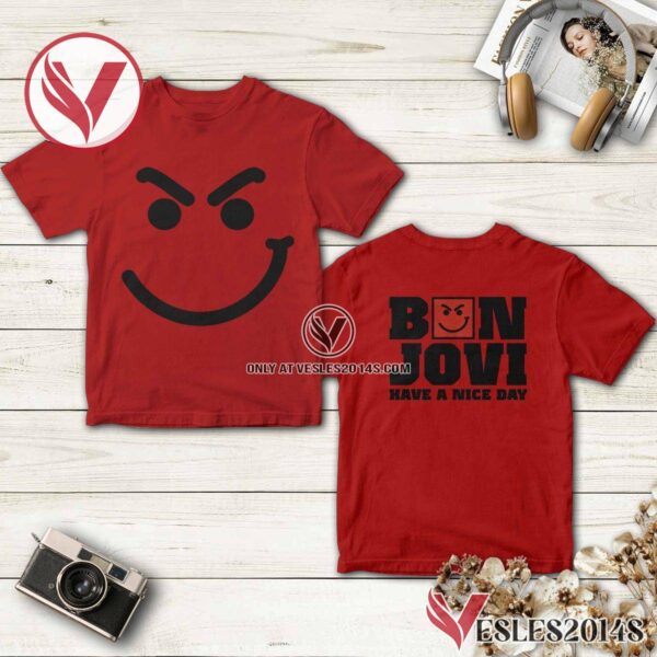 Have A Nice Day Album Cover By Bon Jovi Shirt, Unique Gifts For Music Lovers - Vesles2014S