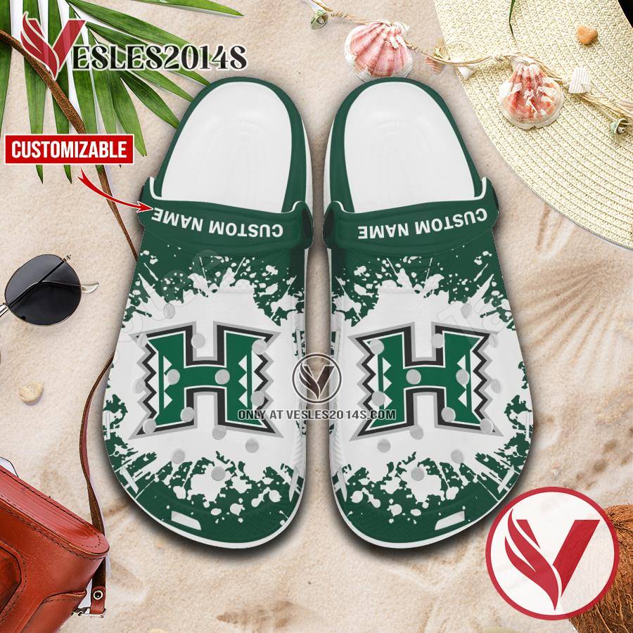 Hawaii Logo Custom Crocs Shoes For Men And Women, Unique Clogs Shoes For Fans - Vesles2014S 1