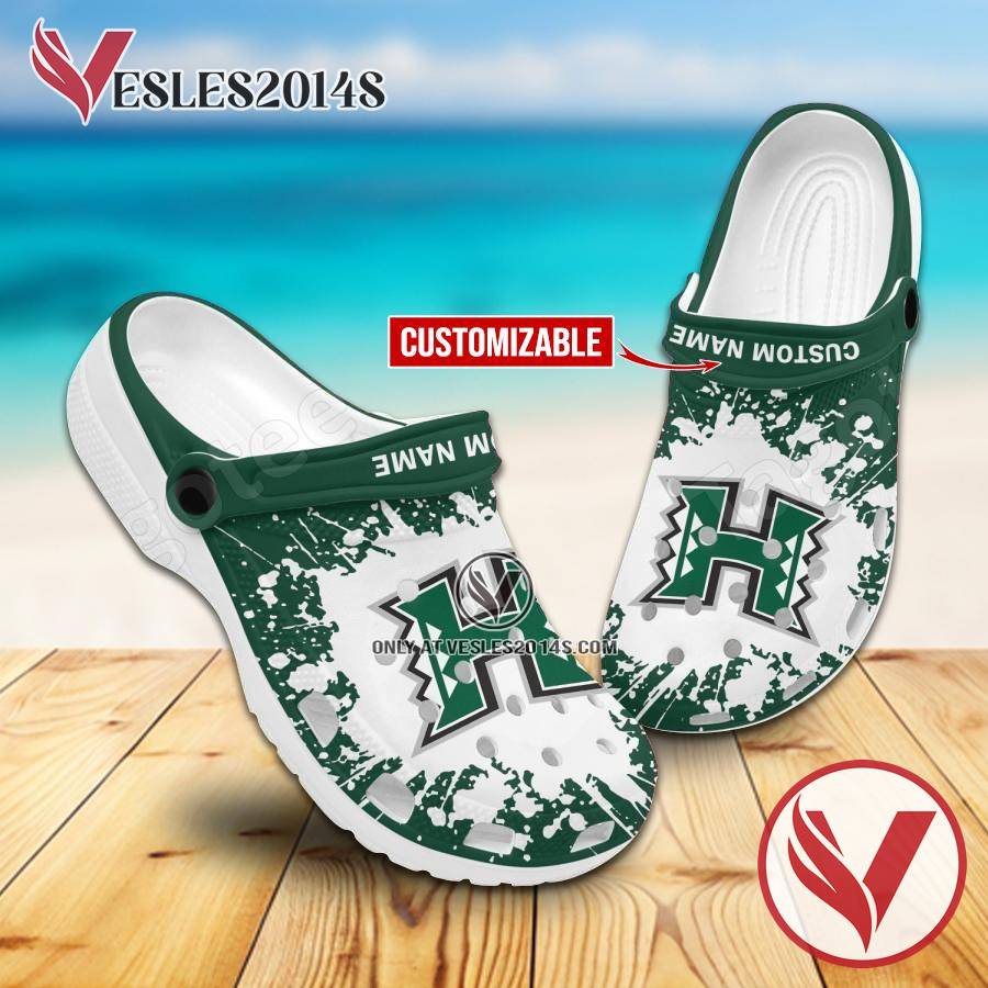 Hawaii Logo Custom Crocs Shoes For Men And Women, Unique Clogs Shoes For Fans - Vesles2014S