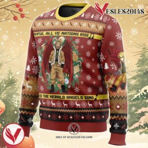 Hawks Singing Christmas Song My Hero Academia Ugly Christmas Sweater, Unique Christmas Gift For Fans - Vesles2014S 1