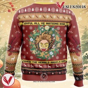 Hawks Singing Christmas Song My Hero Academia Ugly Christmas Sweater, Unique Christmas Gift For Fans - Vesles2014S 3