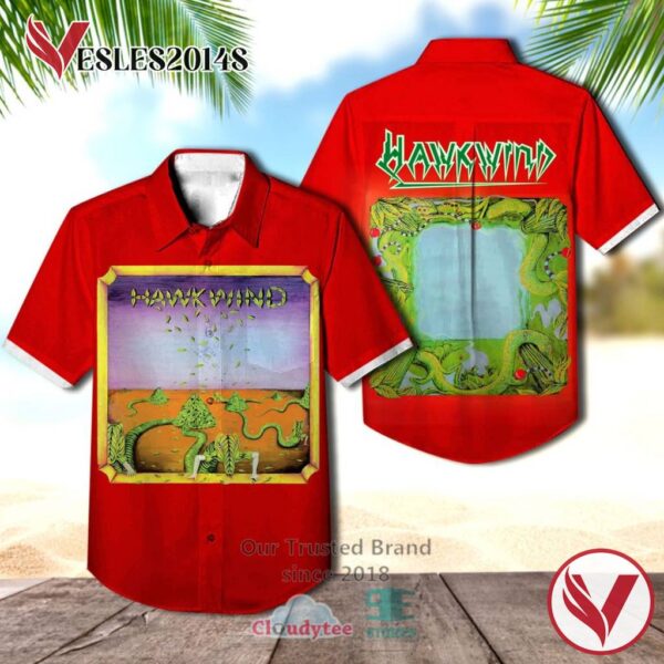 Hawkwind 1970 Albums Hawaiian Shirt, Best Gift For Music Lovers Vesles2014S