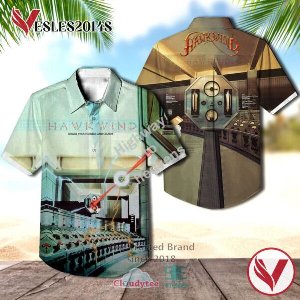 Hawkwind Quark, Strangeness and Charm 1977 Album Hawaiian Shirt, Best Gift For Music Lovers Vesles2014S