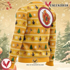 Heart Ablaze Rengoku Demon Slayer Christmas Sweater 2