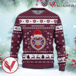 Heart of Midlothian F.C. Sport Ugly Christmas Sweater, Unique Gifts For Fans - Vesles2014aS 2