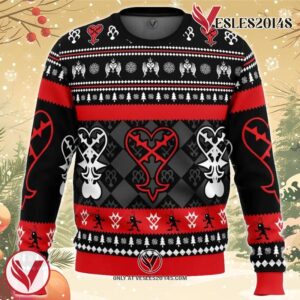 Heartless Christmas Kingdom Hearts Ugly Christmas Sweater, Unique Christmas Gift For Fans - Vesles2014S
