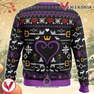 Hearts Kingdom Hearts Ugly Christmas Sweater, Unique Christmas Gift For Fans - Vesles2014S 1
