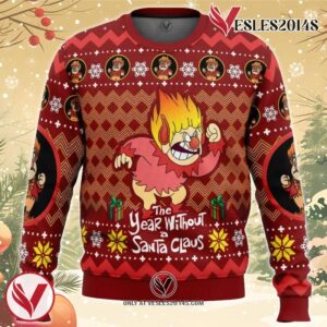 Heat Miser The Year Without a Santa Claus Ugly Christmas Sweater, Unique Christmas Gift For Fans - Vesles2014S