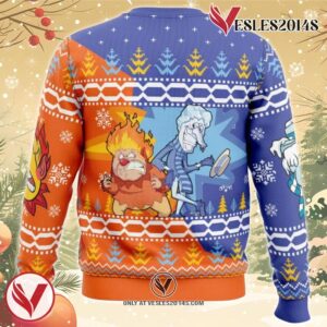 Heat and Snow Miser The Year Without a Santa Claus Ugly Christmas Sweater, Unique Christmas Gift For Fans - Vesles2014S 1