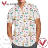 Heihei and Pua Disney For men And Women Graphic Print Short Sleeve Hawaiian Casual Shirt Vesles2014S
