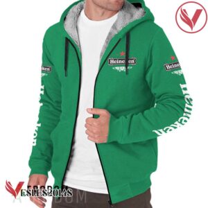 Heineken Fleece Zip Up Hoodie - Vesles2014S 1