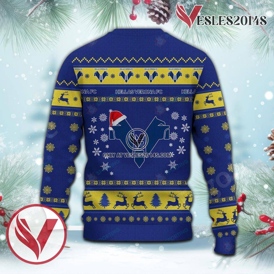 Hellas Verona FC Sport Ugly Christmas Sweater, Unique Gifts For Fans - Vesles2014aS 3