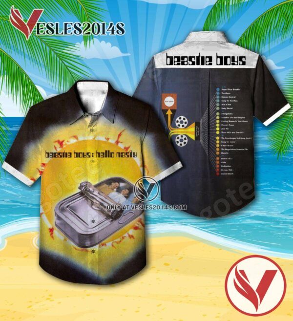 Hello Nasty Album Cover By Beastie Boys Hawaiian Shirt, Unique Gifts For Music Lovers - Vesles2014S