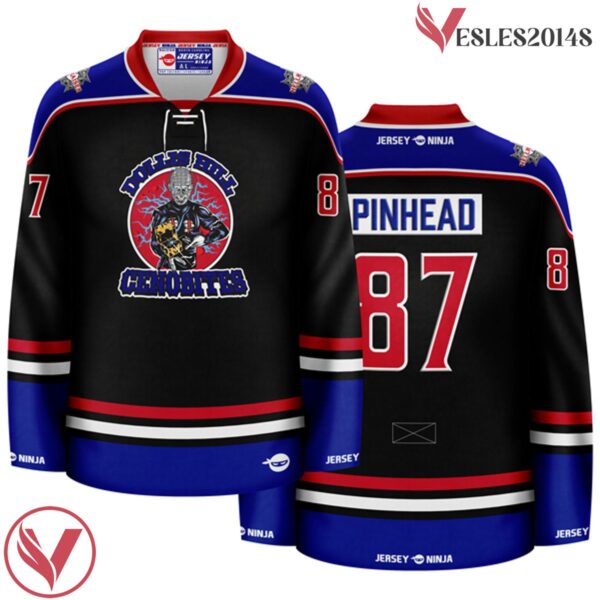 Hellraiser Dollis Hill Cenobites Pinhead Green Black Jersey - Vesles2014S