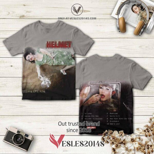 Helmet Band Seeing Eye Dog Album 3D T-Shirt, Perfect Gifts For Music Lovers - Vesles2014S