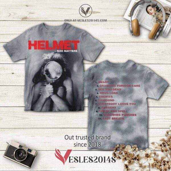 Helmet Band Size Matters Album 3D T-Shirt, Perfect Gifts For Music Lovers - Vesles2014S