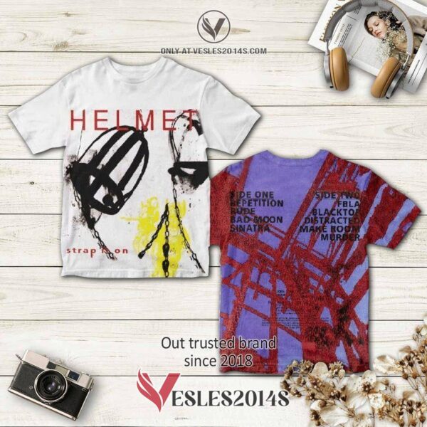 Helmet Band Strap It On Album 3D T-Shirt, Perfect Gifts For Music Lovers - Vesles2014S