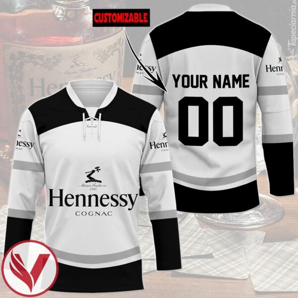 Hennessy Cognac Personalized Hockey Jersey, Trending Gifts For Fans - Vesles2014s