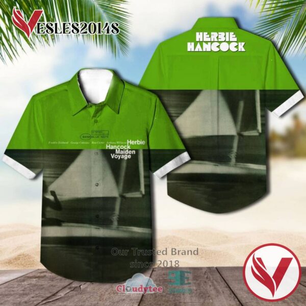 Herbie Hancock Green Hawaiian Casual Shirt, Best Gifts For Summer Vesles2014S 1