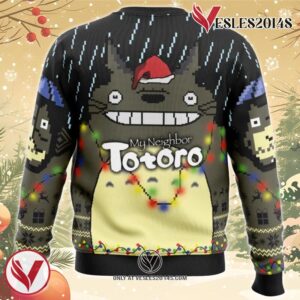 Here Comes The Bus My Neighbor Totoro Ugly Christmas Sweater, Unique Christmas Gift For Fans - Vesles2014S 1
