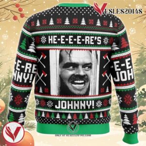 Here’s Johnny The Shining Ugly Christmas Sweater, Unique Christmas Gift For Fans - Vesles2014S 1