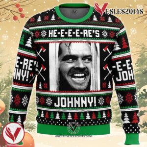 Here’s Johnny The Shining Ugly Christmas Sweater, Unique Christmas Gift For Fans - Vesles2014S