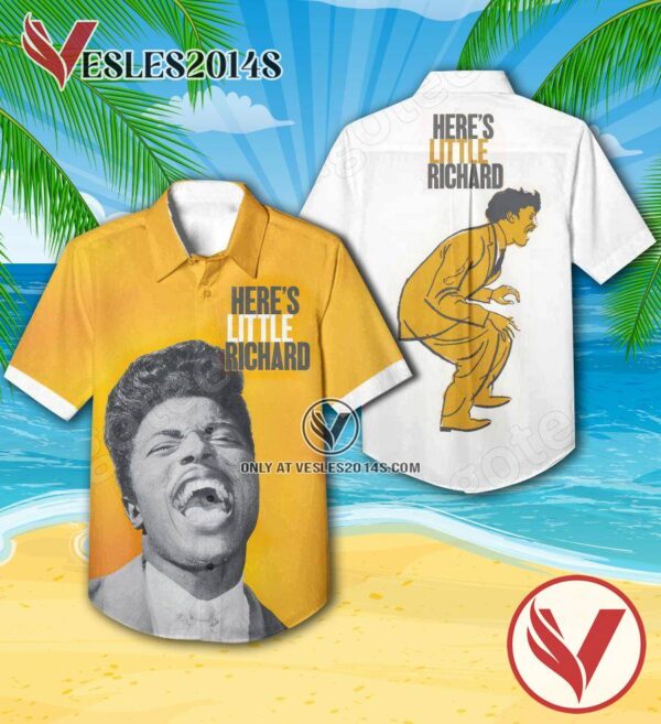 Here’s Little Richard Album Cover Hawaiian Shirt, Unique Gifts For Music Lovers - Vesles2014S