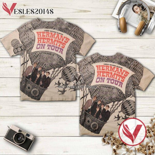 Herman’s Hermits On Tour Album Cover Shirt, Unique Gifts For Music Lovers - Vesles2014S