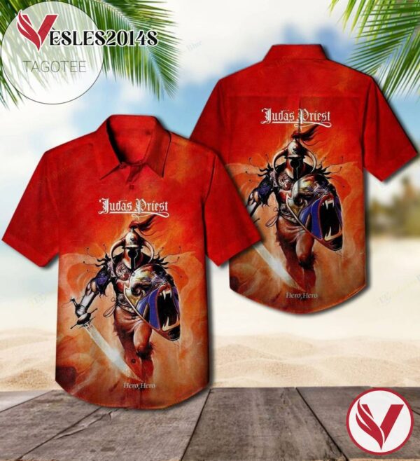 Hero Hero Album By Judas Priest Hawaiian Shirt, Best Gift For Music Lovers Vesles2014S