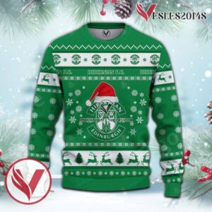 Hibernian F.C. Sport Ugly Christmas Sweater, Unique Gifts For Fans - Vesles2014aS 2