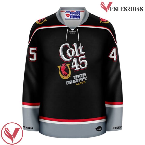 High Gravity Colt 45 Black Hockey Jersey - Vesles2014S 2