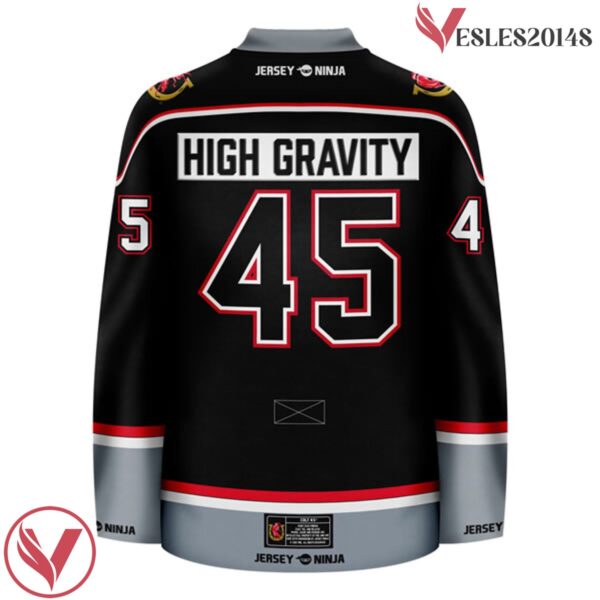 High Gravity Colt 45 Black Hockey Jersey - Vesles2014S 3