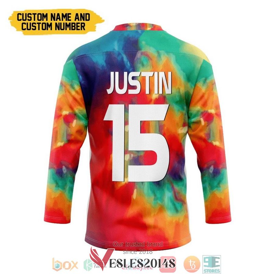 Hippie Custom Name and Number Hockey Jersey Shirt, Trending Gifts For Fans - Vesles2014s 1