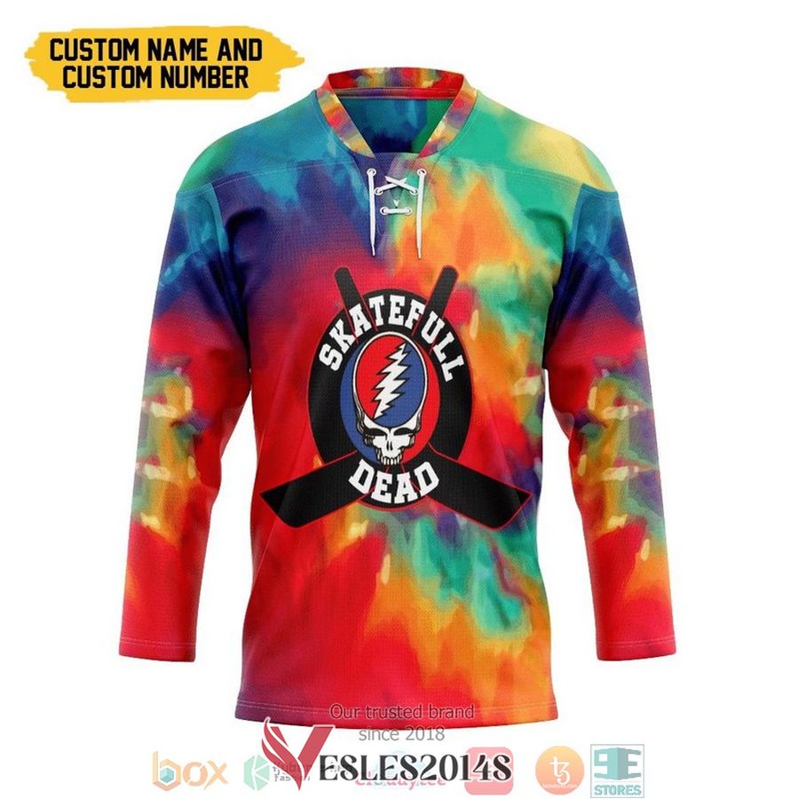 Hippie Custom Name and Number Hockey Jersey Shirt, Trending Gifts For Fans - Vesles2014s