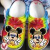 Hippie Mickey Mouse Cartoon Crocs Crocband Shoes Clogs Custom Name For Men Women and Kids, Unique Gift From  Vesles2014S
