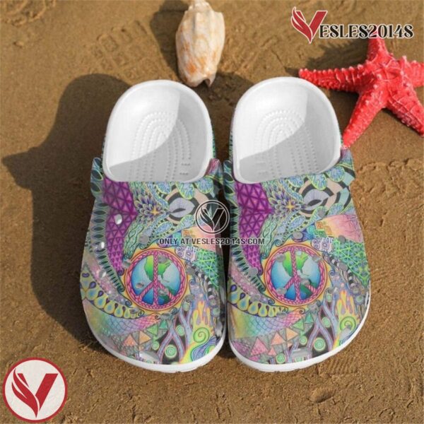 Hippie shoes Crocs Crocband Clogs Shoes For Men Women Style 3, Unique Gift From  Vesles2014S