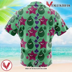 Hisoka Hunter X Hunter Hawaiian Button Up Shirt, Perfect Gifts For Anime Lovers - Vesles2014S 1