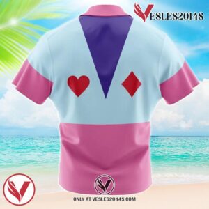 Hisoka Hunter x Hunter Hawaiian Button Up Shirt, Perfect Gifts For Anime Lovers - Vesles2014S dT9 1