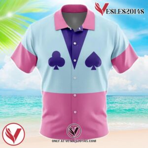 Hisoka Hunter x Hunter Hawaiian Button Up Shirt, Perfect Gifts For Anime Lovers - Vesles2014S dT9
