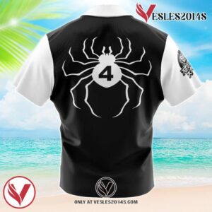 Hisoka V2 Phantom Troupe Hunter X Hunter Hawaiian Button Up Shirt, Perfect Gifts For Anime Lovers - Vesles2014S 1