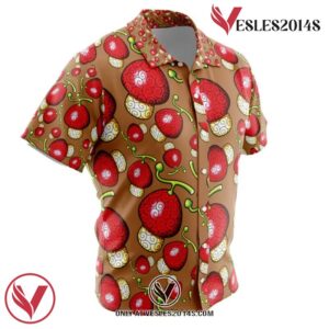 Hito Hito no Mi One Piece Hawaiian Button Up Shirt, Perfect Gifts For Anime Lovers - Vesles2014S 1
