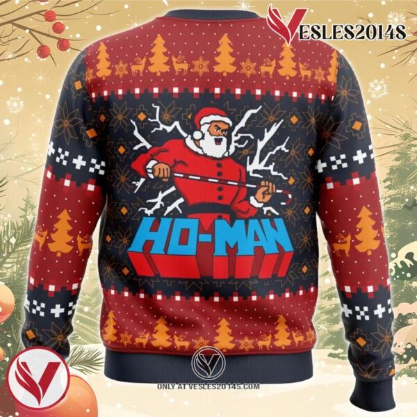 Ho-Man Santa Claus Ugly Christmas Sweater, Unique Christmas Gift For Fans - Vesles2014S 1