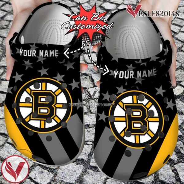 Hockey Personalized BBruins Star Flag Clog Shoes, Unique Gift From  Vesles2014S