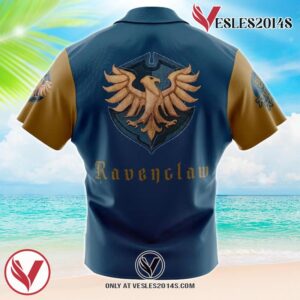 Hogwarts Legacy Ravenclaw Harry Potter Hawaiian Button Up Shirt, Perfect Gifts For Anime Lovers - Vesles2014S 1