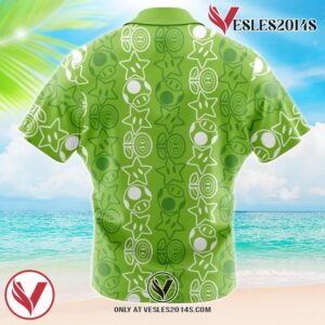 Holiday Getup Luigi Mario Bros Hawaiian Button Up Shirt, Perfect Gifts For Anime Lovers - Vesles2014S 1