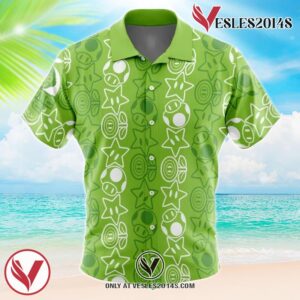 Holiday Getup Luigi Mario Bros Hawaiian Button Up Shirt, Perfect Gifts For Anime Lovers - Vesles2014S